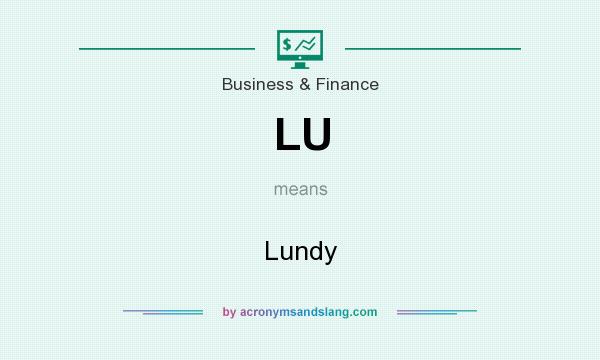 What does LU mean? It stands for Lundy