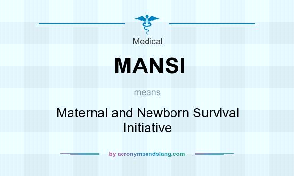 What does MANSI mean? It stands for Maternal and Newborn Survival Initiative