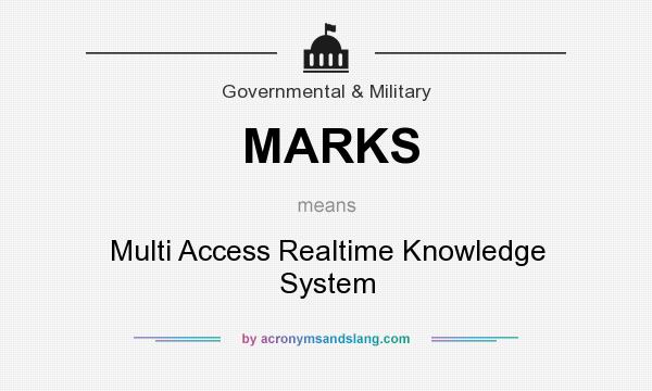 What does MARKS mean? It stands for Multi Access Realtime Knowledge System
