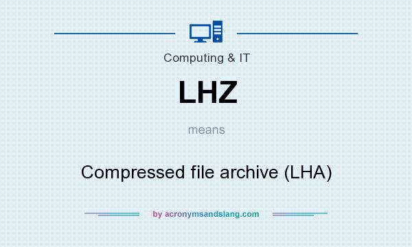 What does LHZ mean? It stands for Compressed file archive (LHA)