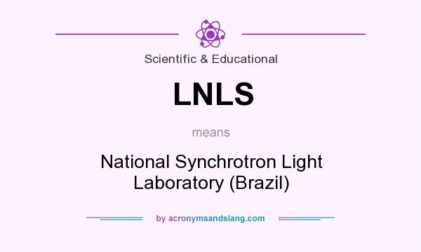 What does LNLS mean? It stands for National Synchrotron Light Laboratory (Brazil)