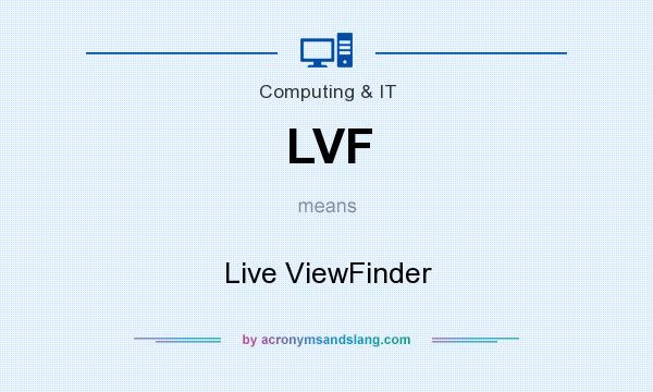 What does LVF mean? It stands for Live ViewFinder