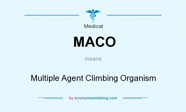 What does MACO mean? It stands for Multiple Agent Climbing Organism