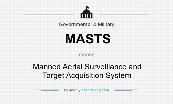 What does MASTS mean? It stands for Manned Aerial Surveillance and Target Acquisition System