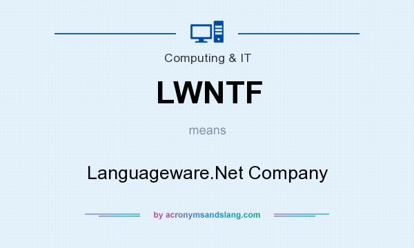 What does LWNTF mean? It stands for Languageware.Net Company