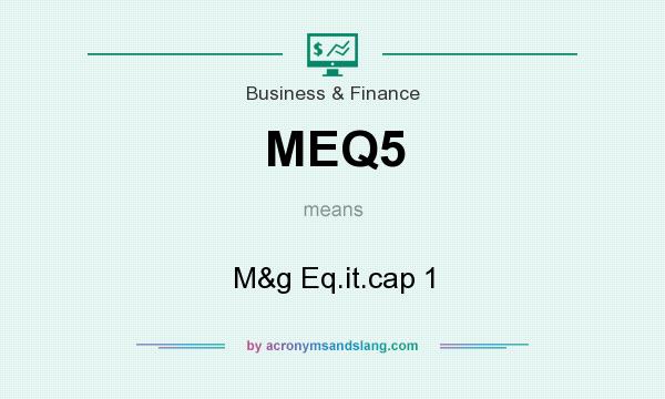 What does MEQ5 mean? It stands for M&g Eq.it.cap 1