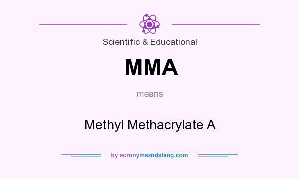 What does MMA mean? It stands for Methyl Methacrylate A