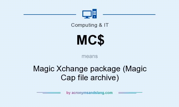 What does MC$ mean? It stands for Magic Xchange package (Magic Cap file archive)