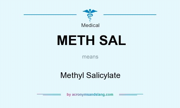What does METH SAL mean? It stands for Methyl Salicylate
