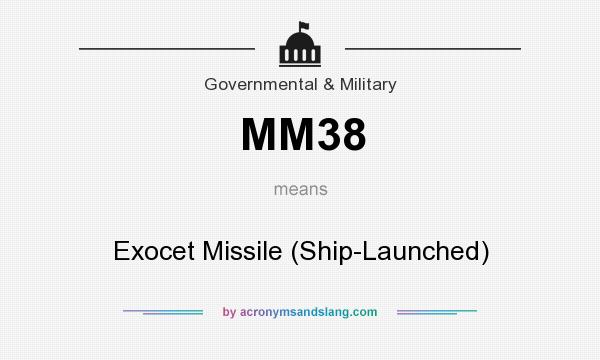 What does MM38 mean? It stands for Exocet Missile (Ship-Launched)