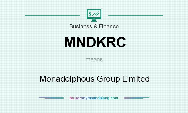 What does MNDKRC mean? It stands for Monadelphous Group Limited