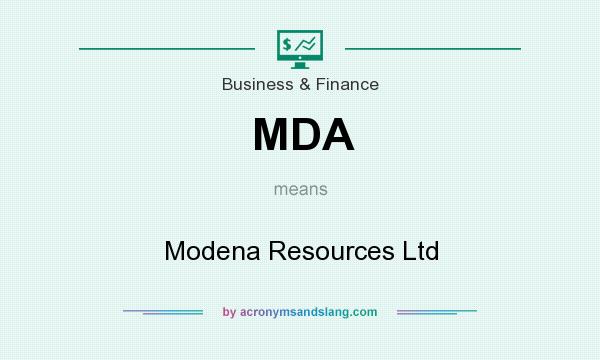 What does MDA mean? It stands for Modena Resources Ltd