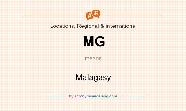 What does MG mean? It stands for Malagasy