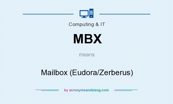 What does MBX mean? It stands for Mailbox (Eudora/Zerberus)