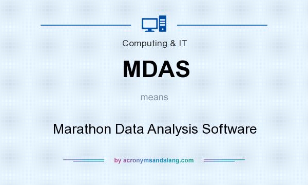 What does MDAS mean? It stands for Marathon Data Analysis Software