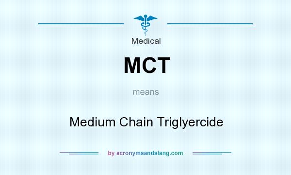 What does MCT mean? It stands for Medium Chain Triglyercide