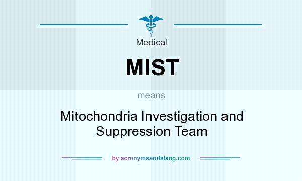 What does MIST mean? It stands for Mitochondria Investigation and Suppression Team