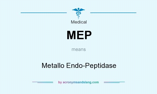What does MEP mean? It stands for Metallo Endo-Peptidase