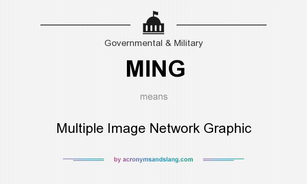 What does MING mean? It stands for Multiple Image Network Graphic
