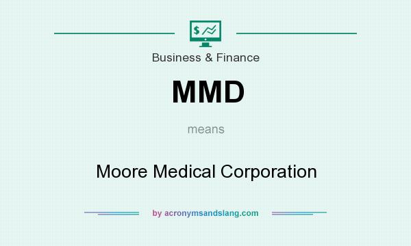 What does MMD mean? It stands for Moore Medical Corporation