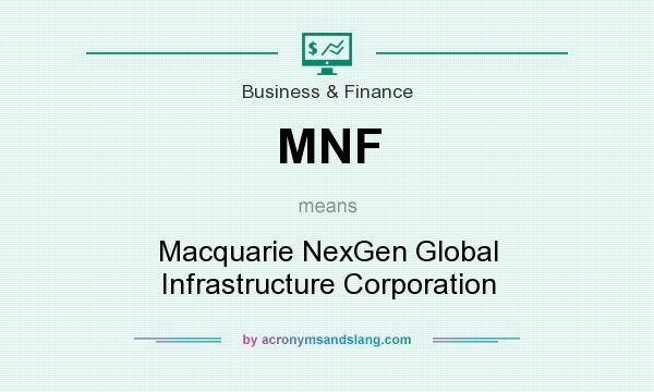 What does MNF mean? It stands for Macquarie NexGen Global Infrastructure Corporation