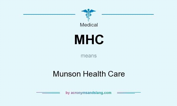 What does MHC mean? It stands for Munson Health Care