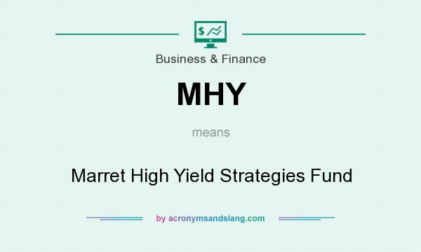 What does MHY mean? It stands for Marret High Yield Strategies Fund