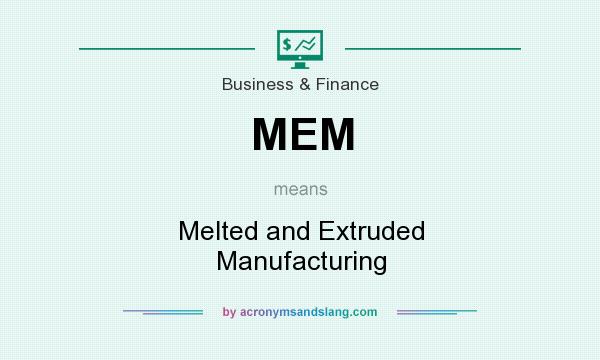 What does MEM mean? It stands for Melted and Extruded Manufacturing