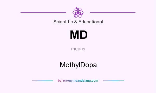 What does MD mean? It stands for MethylDopa