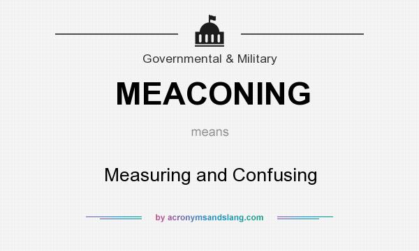 What does MEACONING mean? It stands for Measuring and Confusing