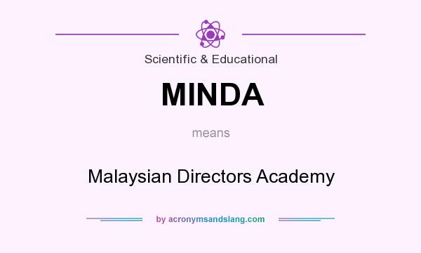 What does MINDA mean? It stands for Malaysian Directors Academy