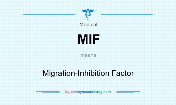 What does MIF mean? It stands for Migration-Inhibition Factor
