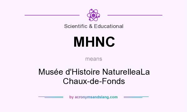 What does MHNC mean? It stands for Musée d`Histoire NaturelleaLa Chaux-de-Fonds