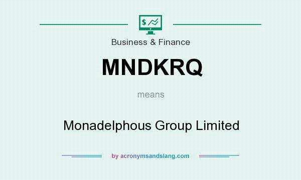 What does MNDKRQ mean? It stands for Monadelphous Group Limited