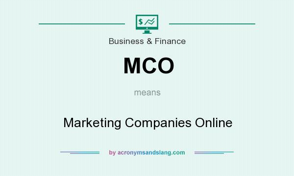 What does MCO mean? It stands for Marketing Companies Online