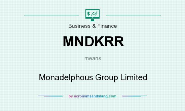 What does MNDKRR mean? It stands for Monadelphous Group Limited