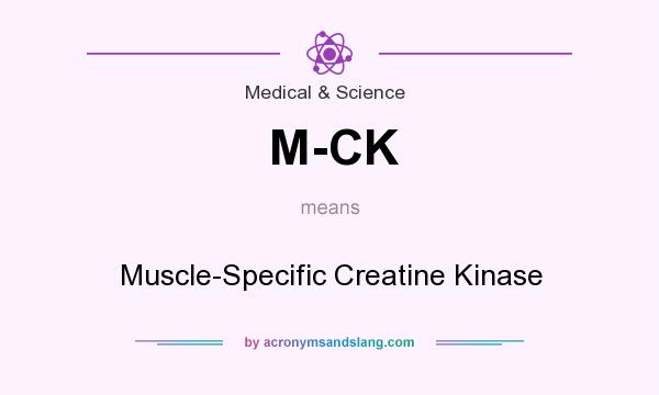 What does M-CK mean? It stands for Muscle-Specific Creatine Kinase