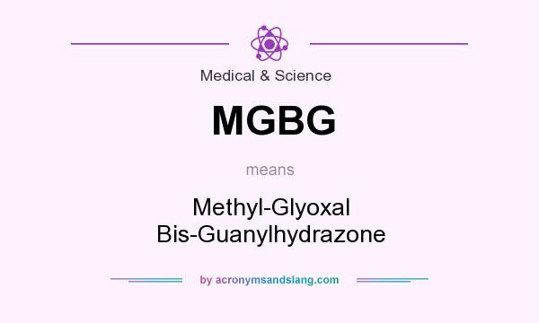 What does MGBG mean? It stands for Methyl-Glyoxal Bis-Guanylhydrazone