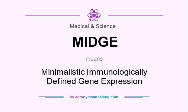 What does MIDGE mean? It stands for Minimalistic Immunologically Defined Gene Expression