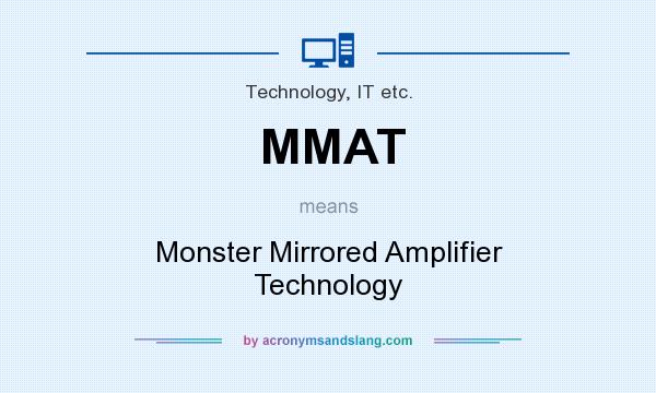 What does MMAT mean? It stands for Monster Mirrored Amplifier Technology