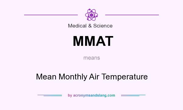 What does MMAT mean? It stands for Mean Monthly Air Temperature
