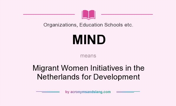 What does MIND mean? It stands for Migrant Women Initiatives in the Netherlands for Development