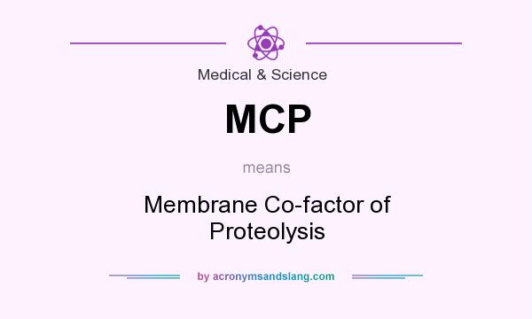 What does MCP mean? It stands for Membrane Co-factor of Proteolysis