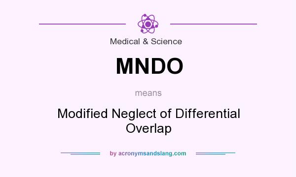 What does MNDO mean? It stands for Modified Neglect of Differential Overlap