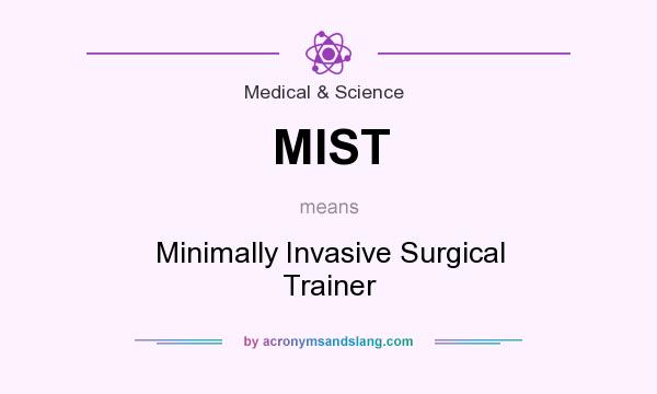 What does MIST mean? It stands for Minimally Invasive Surgical Trainer