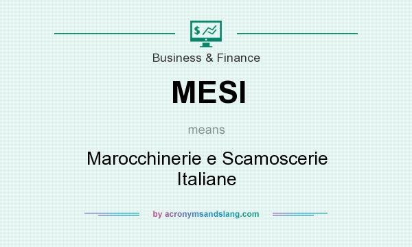 What does MESI mean? It stands for Marocchinerie e Scamoscerie Italiane
