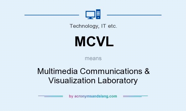 What does MCVL mean? It stands for Multimedia Communications & Visualization Laboratory