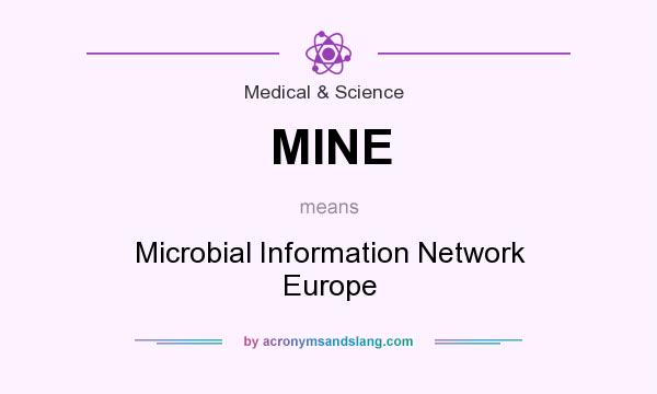 What does MINE mean? It stands for Microbial Information Network Europe