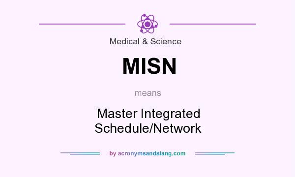 What does MISN mean? It stands for Master Integrated Schedule/Network