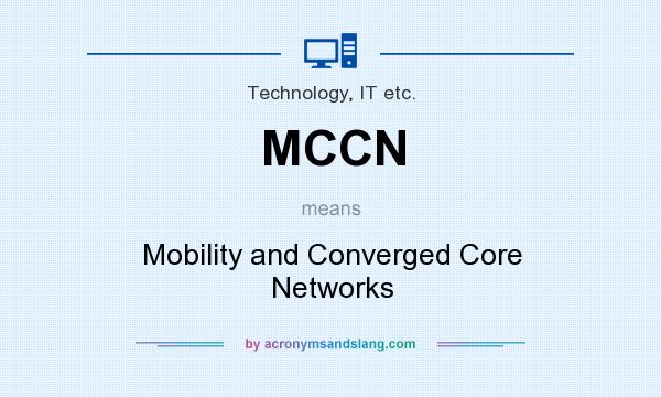 What does MCCN mean? It stands for Mobility and Converged Core Networks